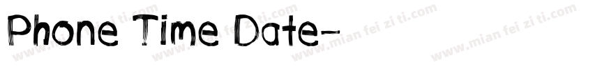Phone Time Date字体转换